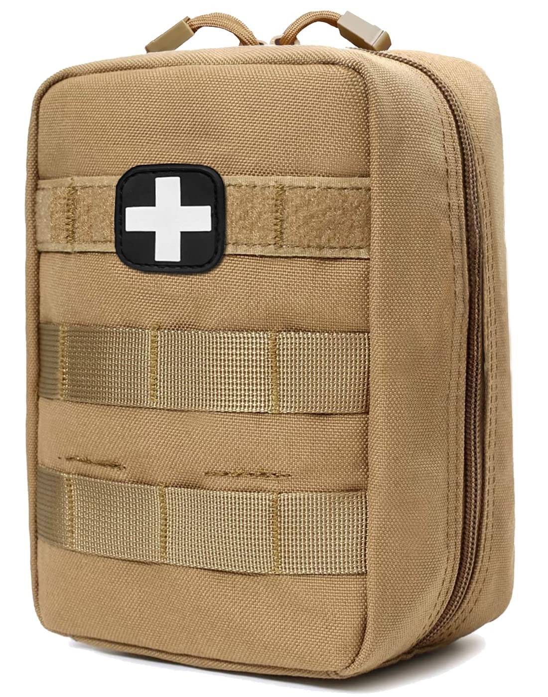 First Aid Kit MOLLE Tactical EMT IFAK Medical Trauma Pouch Coyote Tan 8x6in