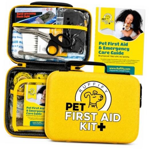 Dog and Cat First Aid Kit – Vet Approved, 74 Essential Items Pet Emergency Kit