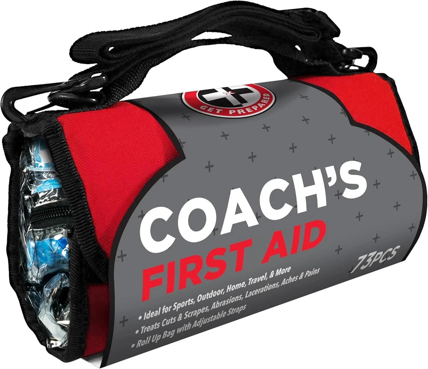 Be Smart Get Prepared 73-Piece Coach’s and Team Sports First Aid Multicolor