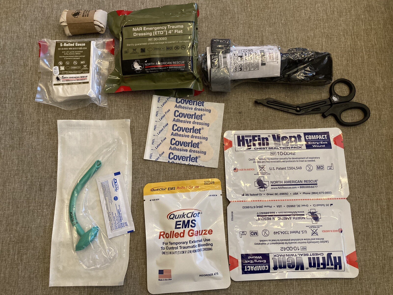 ADVANCED Genuine top quality North American Rescue M-FAK mini First Aid Kit