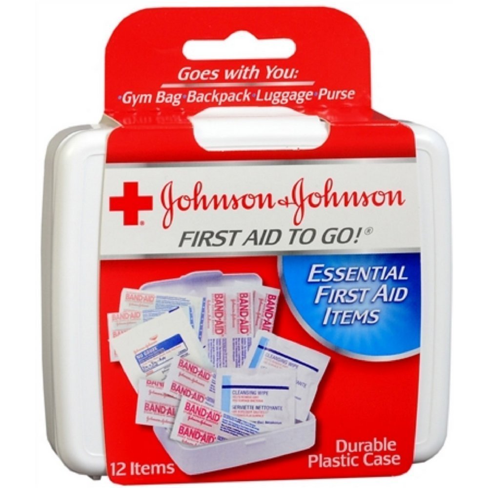 J&J Red Cross Mini First Aid Kit To Go