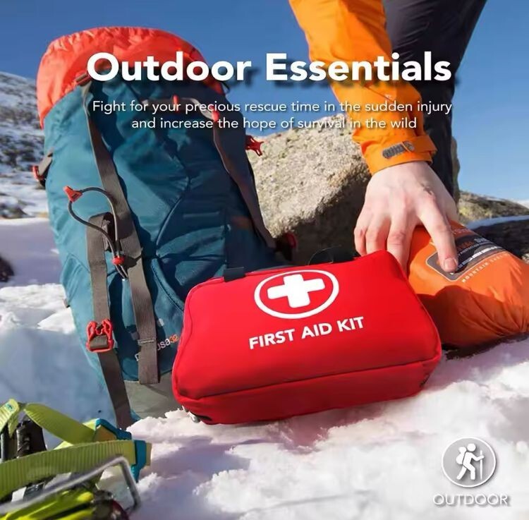 NEW Durable Survival First Aid Kit Emergency Preparedness Medical Bag 200 Pieces