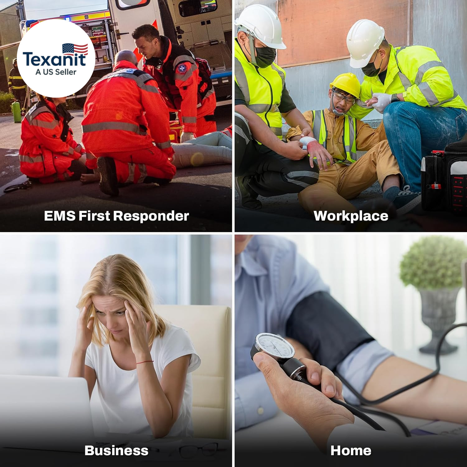 First Responder First Aid Kit Fully-Stocked EMT Bag, Professional EMT/EMS Trauma