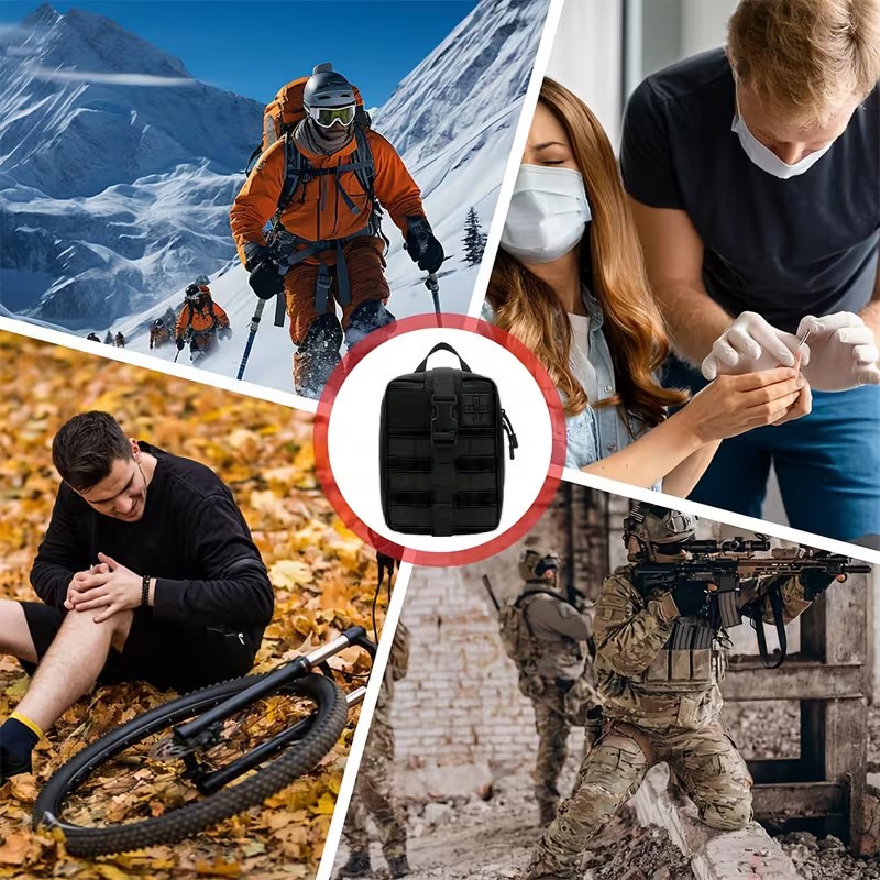 378pcs Survival First Aid Kit Responder Car Emergency Medical Trauma Bag Home US