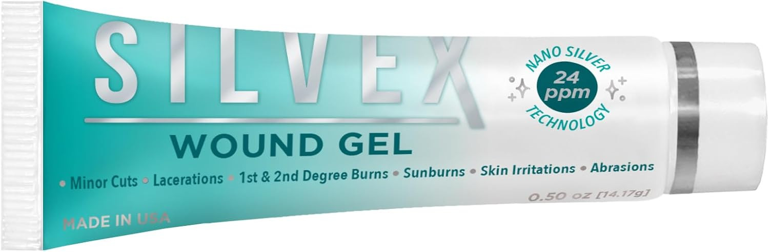 Be Smart Get Prepared SILVEX Wound Gel, 0.5 Fl Oz (Pack of 1), Clear