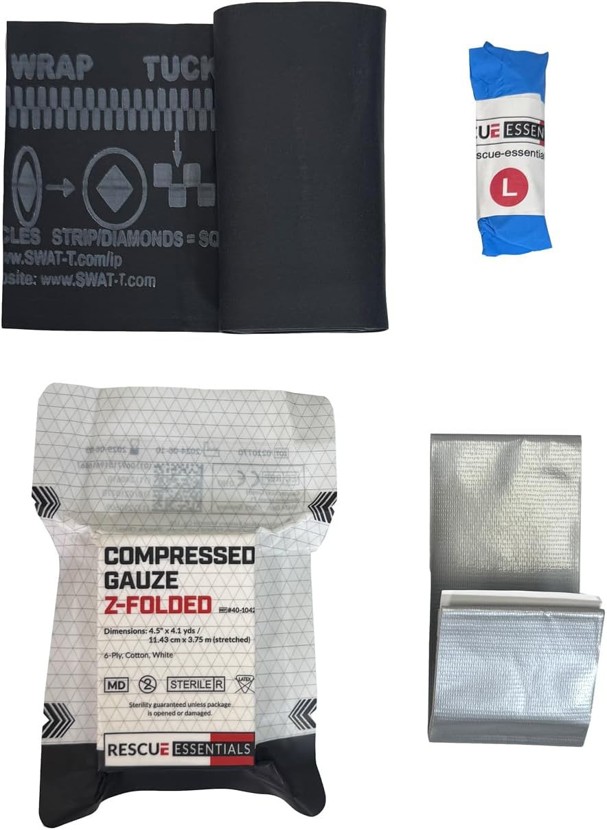 Pocket Trauma Kit – Compact Vacuum-Sealed IFAK with SWATT Tourniquet, Gauze, Glo