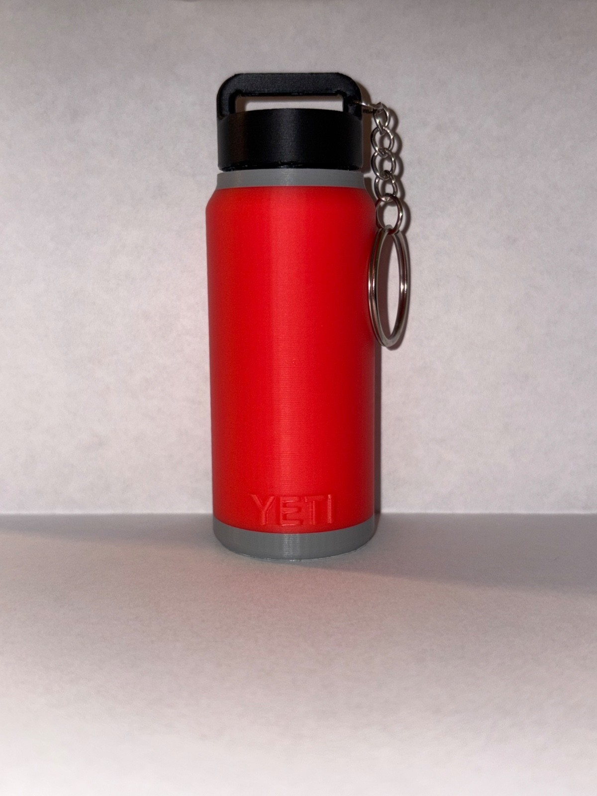 YETI Lip Balm Holder Keychain Twist Cap Key Ring Solid Multicolor 3.8in