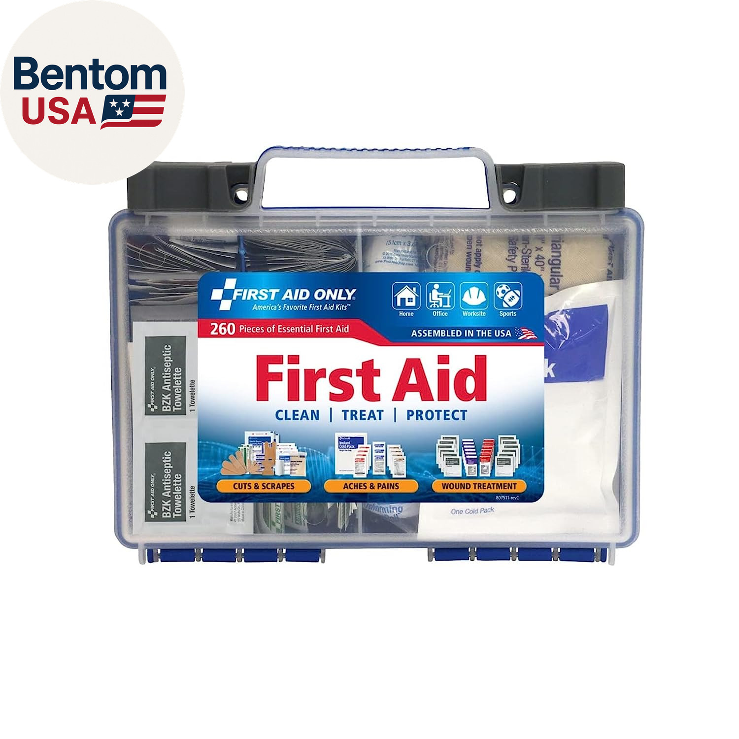 91248 Osha-Compliant First Aid Kit, All-Purpose 50-Person Emergency First Aid Ki