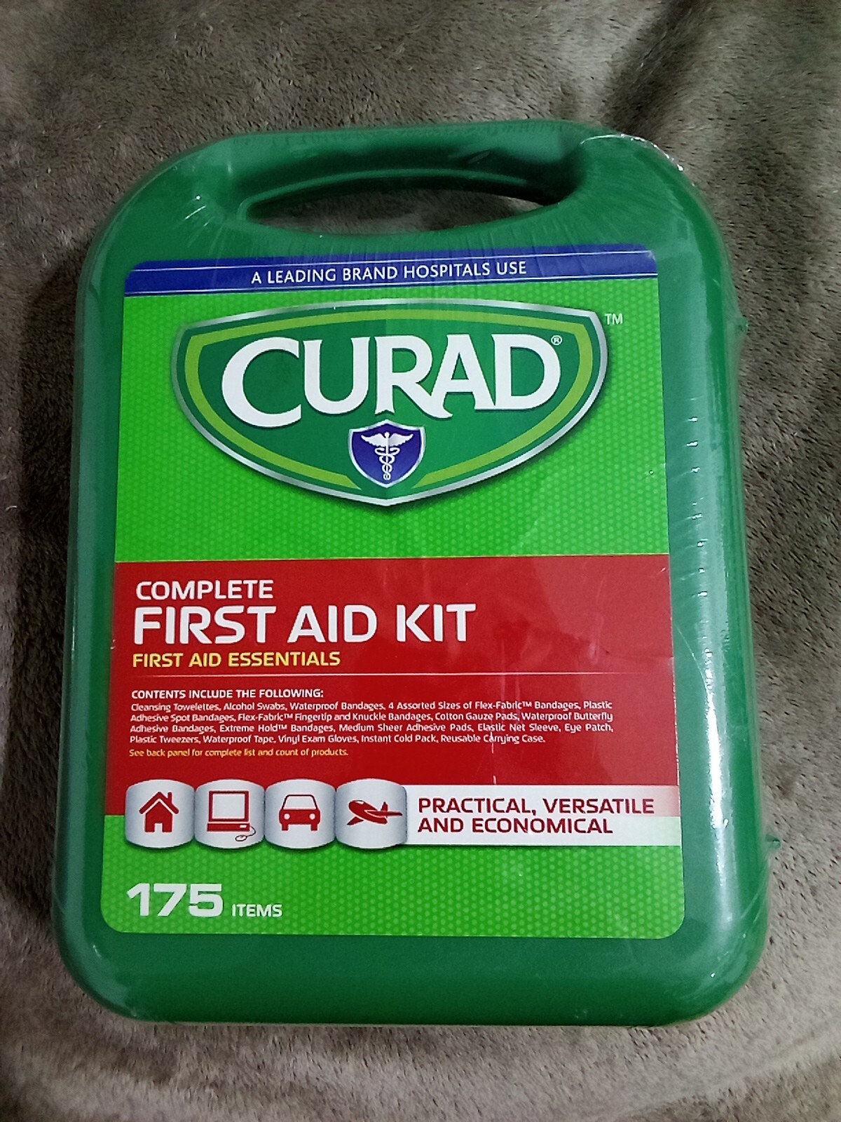 NEW CURAD COMPLETE FIRST AID KIT 175 ITEMS~PRACTICAL~VERSATILE~ECONOMICAL