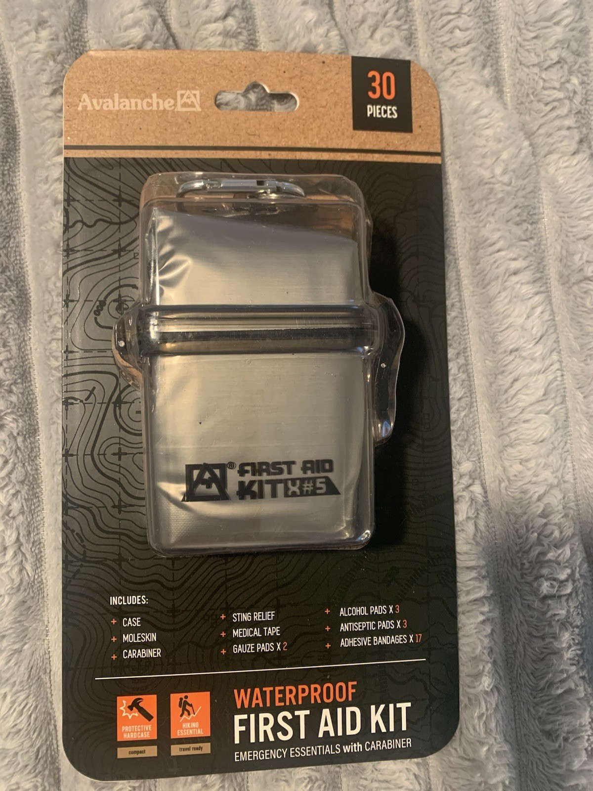 Avalanche 30 Pieces Waterproof First Aid Kit -New Sealed In Box