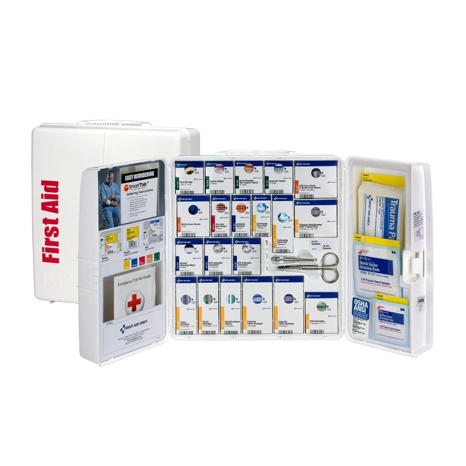 1000-FAE-0103 Smartcompliance 50-Person OSHA Compliant First Aid Kit for Busines