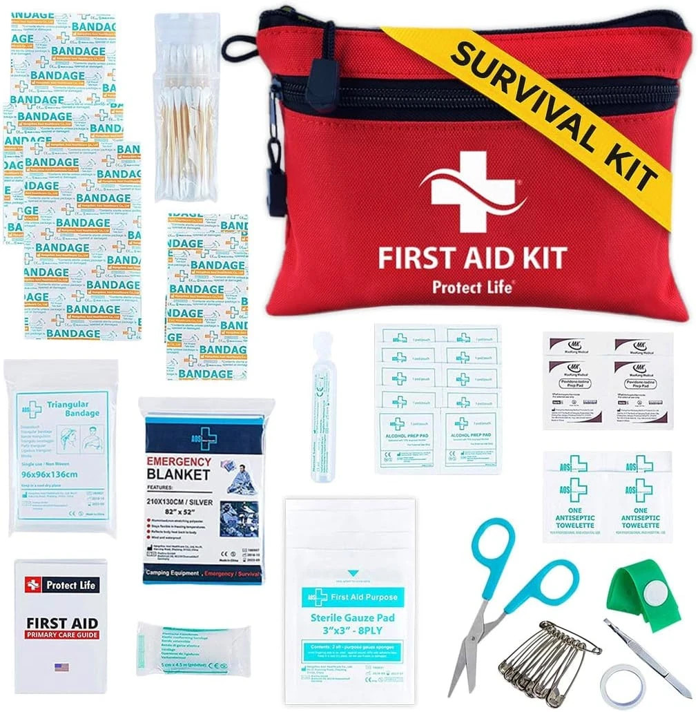 100 Piece First Aid Kit Emergency Medical Supplies Home Travel Camping Survival