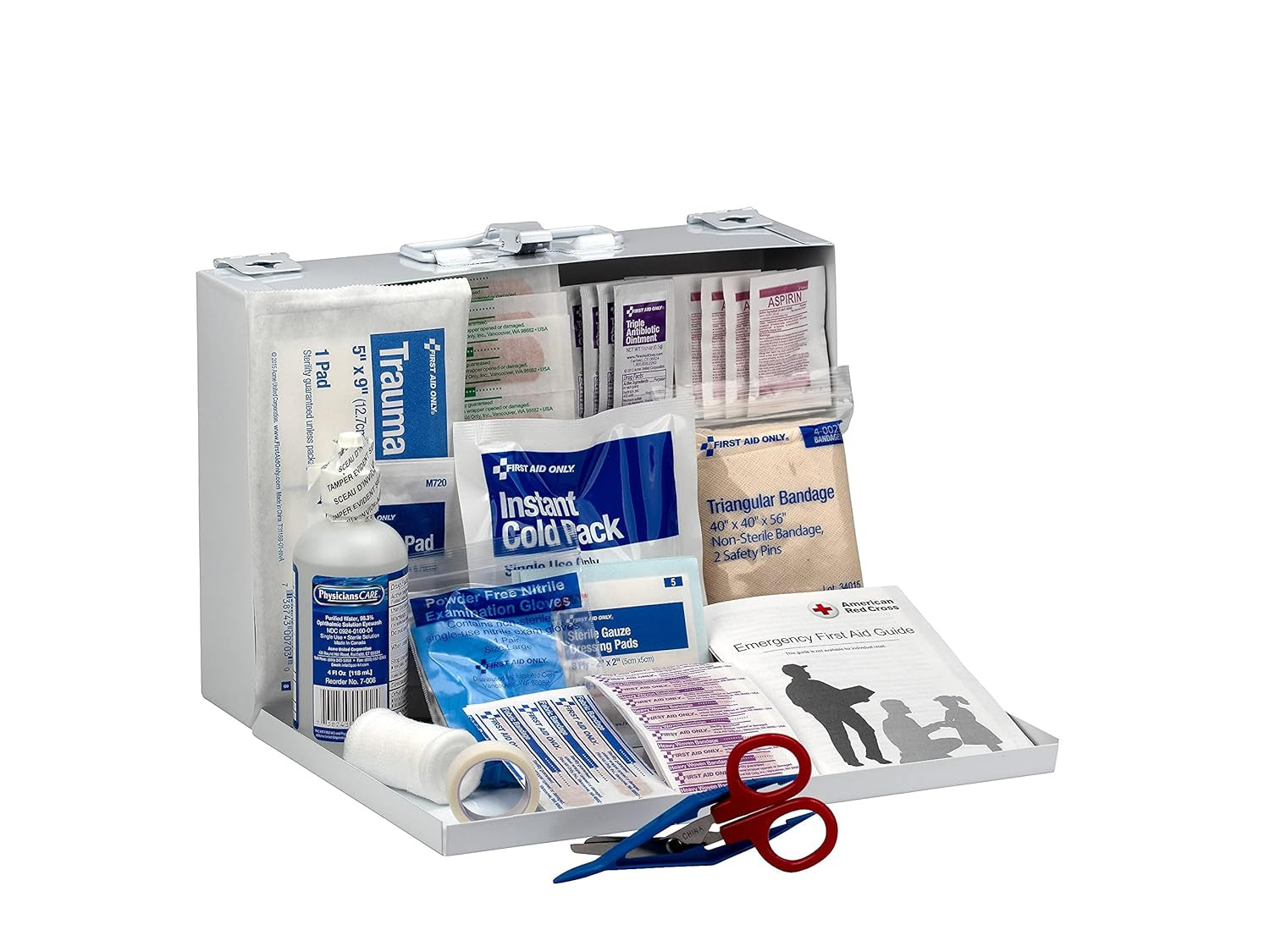 224-U/FAO Osha-Compliant 25-Person Emergency First Aid Kit for Office, Home Reno
