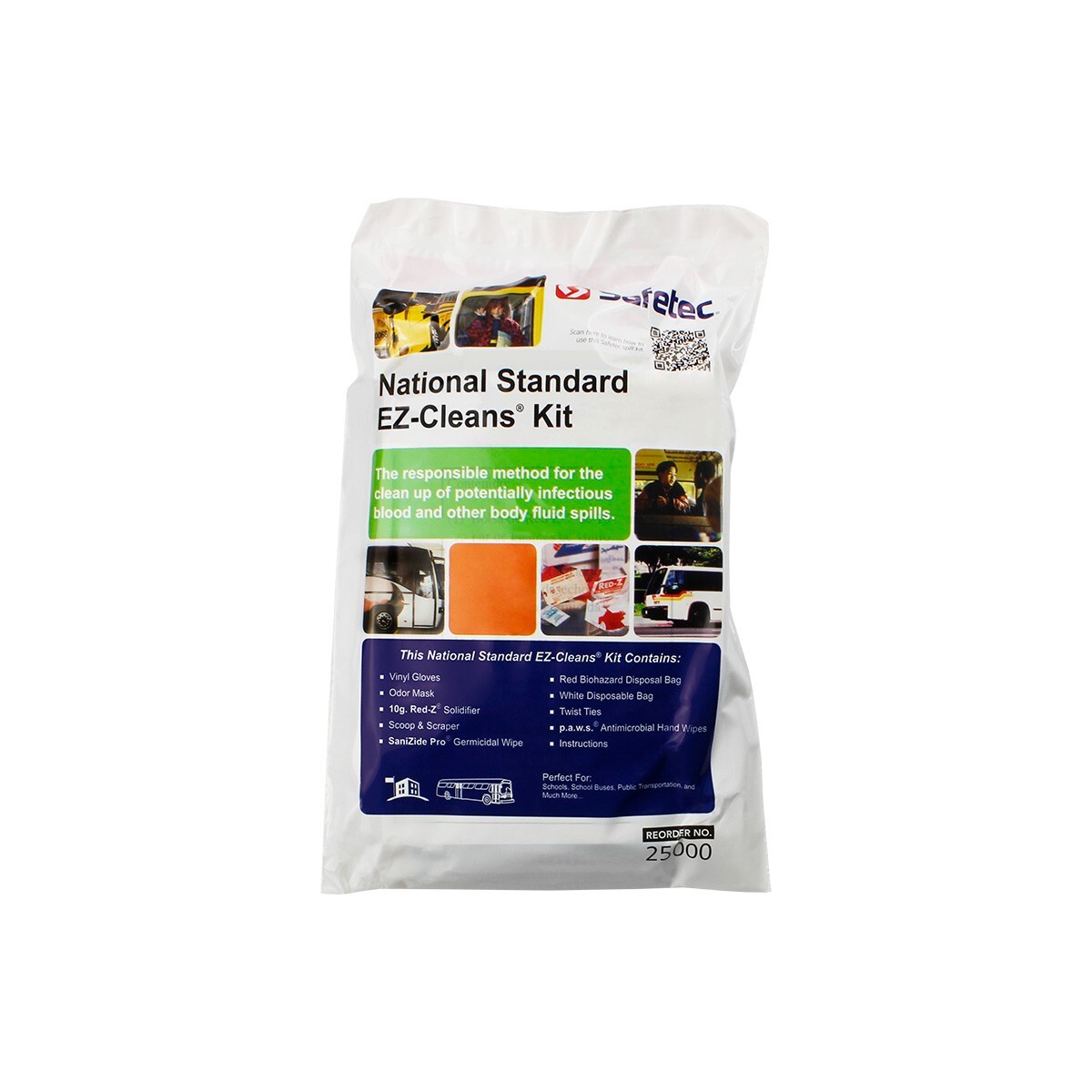 Safetec Bloodborne Pathogen Biohazard Bodily Fluid Clean-up Kit 25005