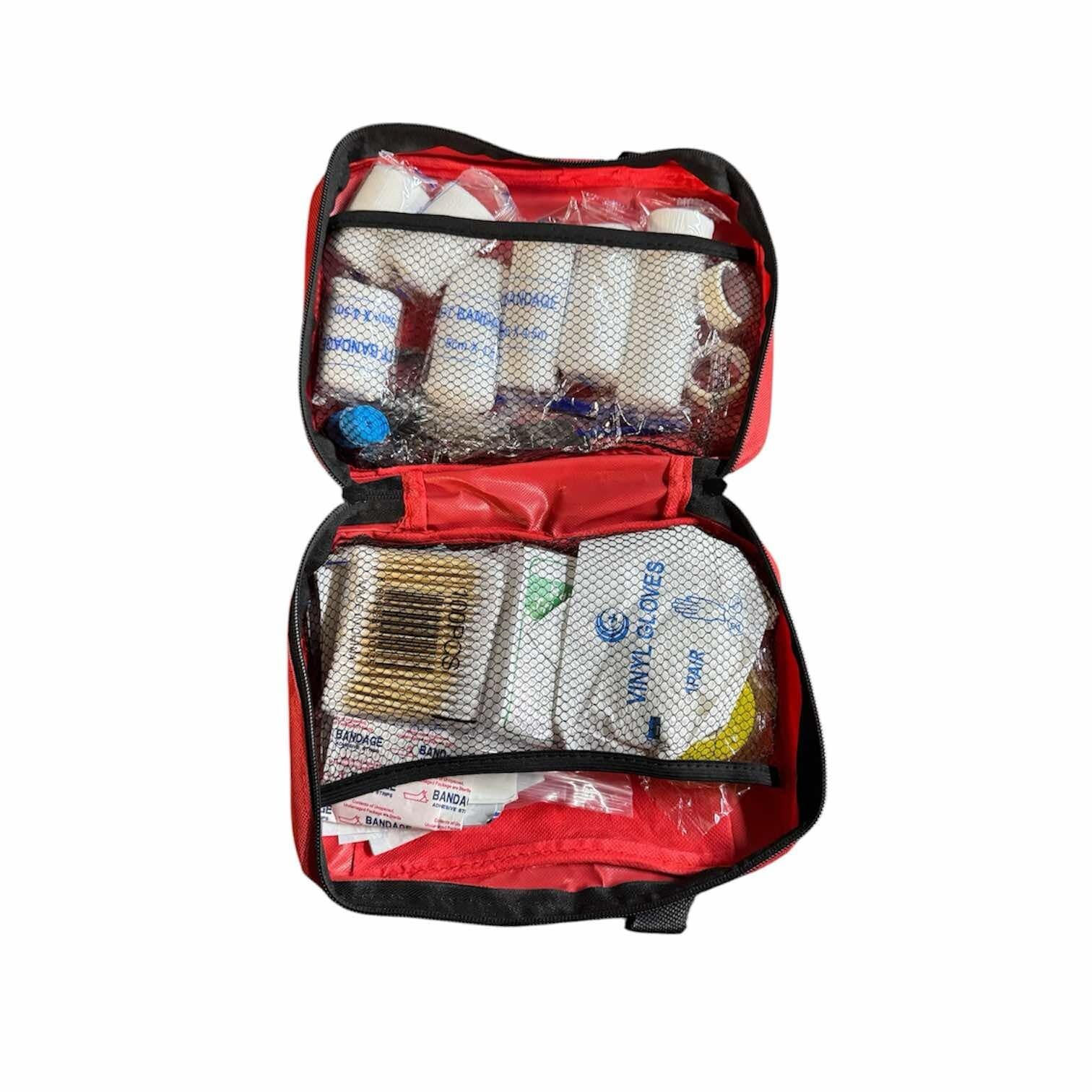 2 Large/Small First Aid Car Kit Medical Emergency Trauma Basic Tactical Survival