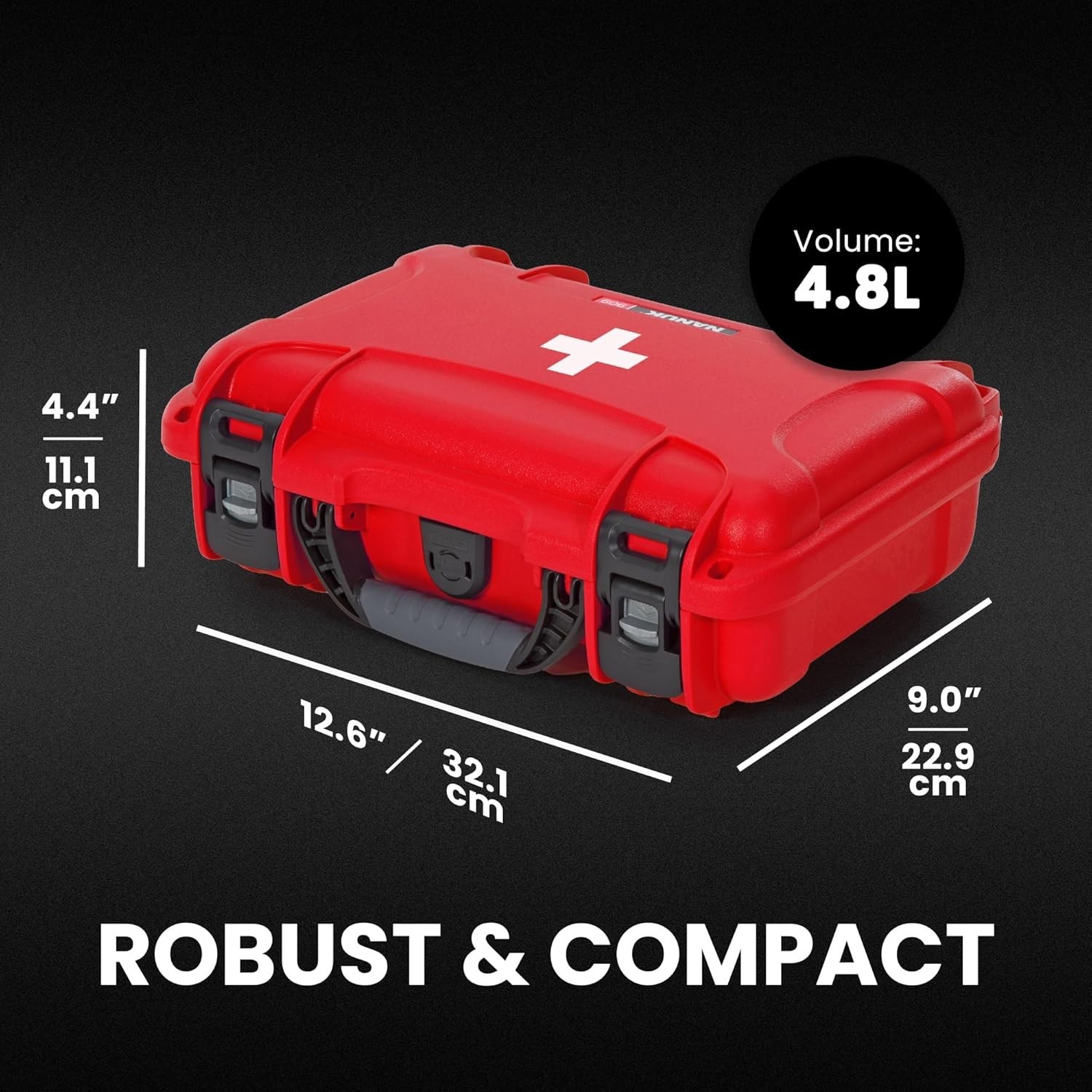 909 Waterproof First Aid Box Empty – Durable, Medical First Aid Organizer Cas…