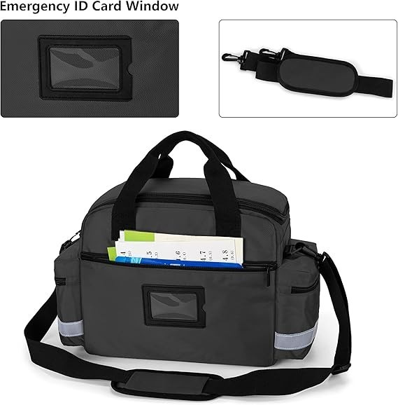 New Home Health Nurse Bag, Medical Organizer with Handle & Shoulder Strap