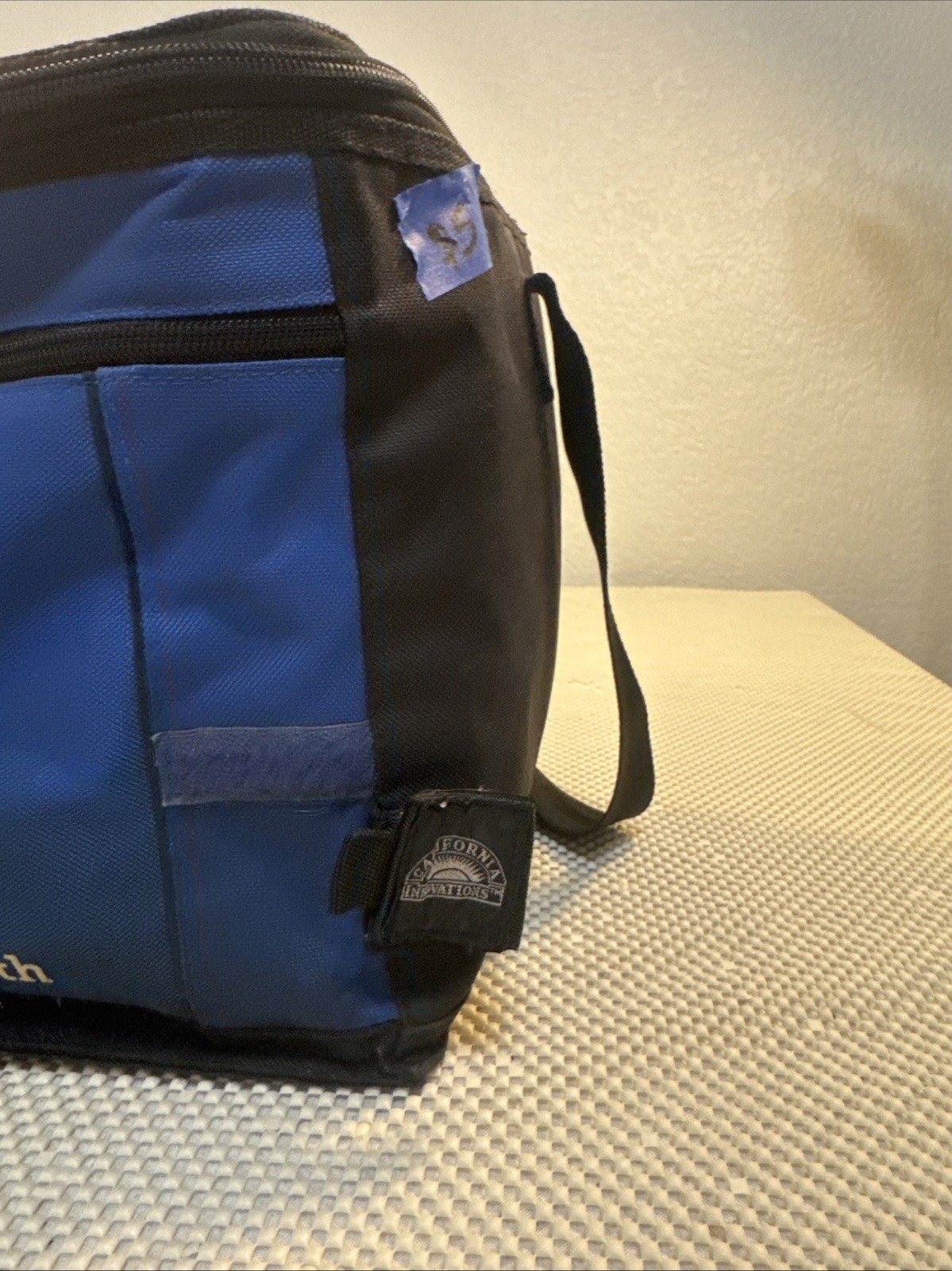 OhioHealth Blue Insulated Medical Transport Bag Cooler Tote Zippered Pocket