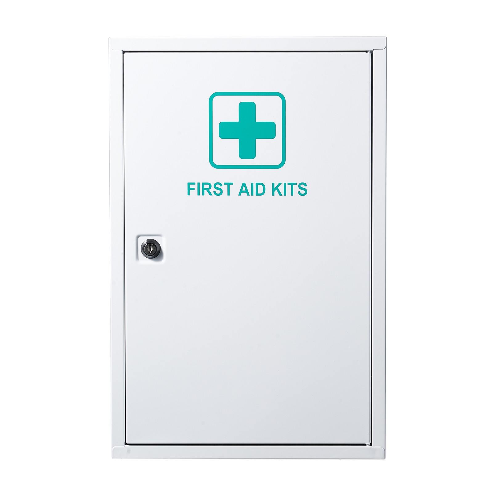 Uimoso Wall-Mounted Metal First Aid Cabinet with 3Shelves for Emergency Supplies