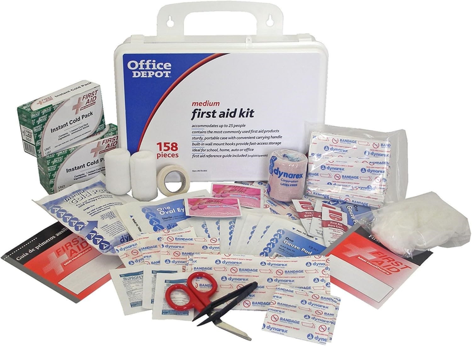 158-Piece Medium First Aid Kit, All-Purpose Portable Emergency Kit, 2 Pack NEW
