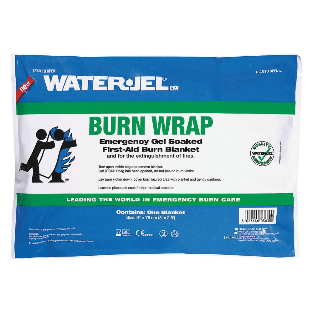 WATERJEL G3630P-4.69.000 Burn Wrap,Blue,36"L,30"W 415J32