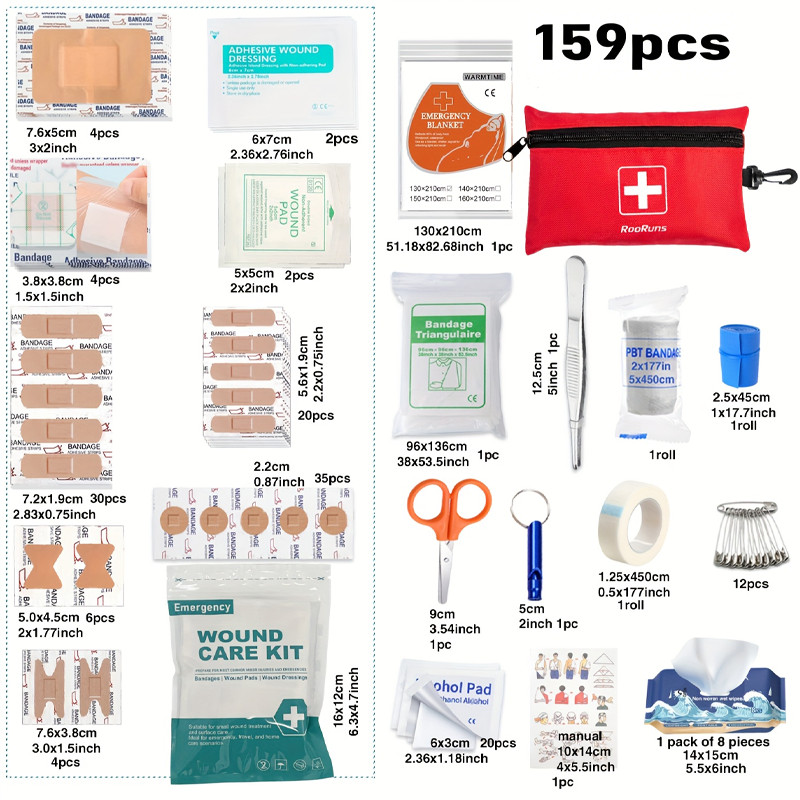 Trauma First Aid Kit Military IFAK EMT Survival Emergency Kit Bandages Band Aids