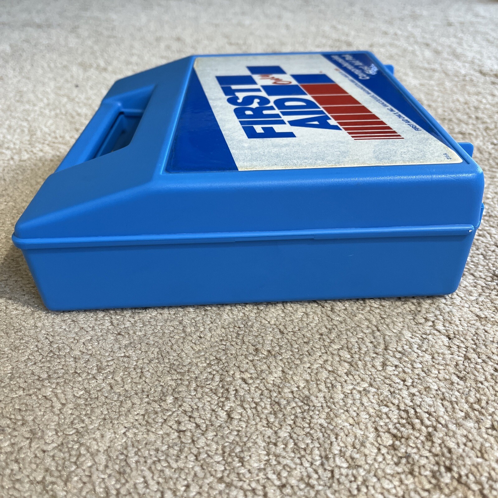 VINTAGE First Aid Only Inc 9” X 8” Comprehensive Pak Case BLUE * MADE IN THE USA