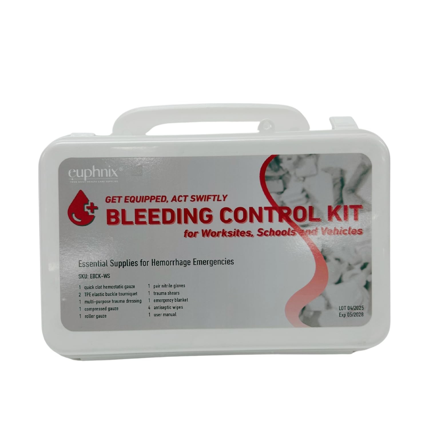 Mountable Bleeding Control Kit – Essential Hemorrhage Supplies for Workplaces…
