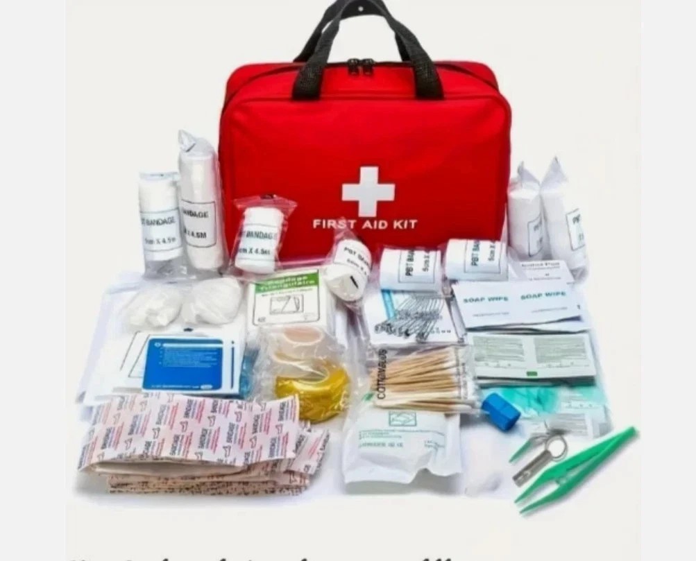 260 Pcs First Aid Car Kit Medical Emergency Trauma Basic Tactical Survival Bag