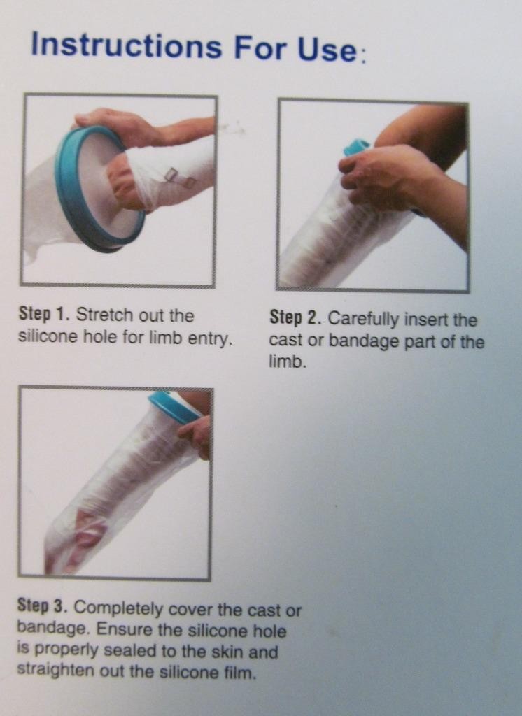 FirstStar Original Waterproof Cast Bandage Protector Adult Short 23 in FREE SHIP