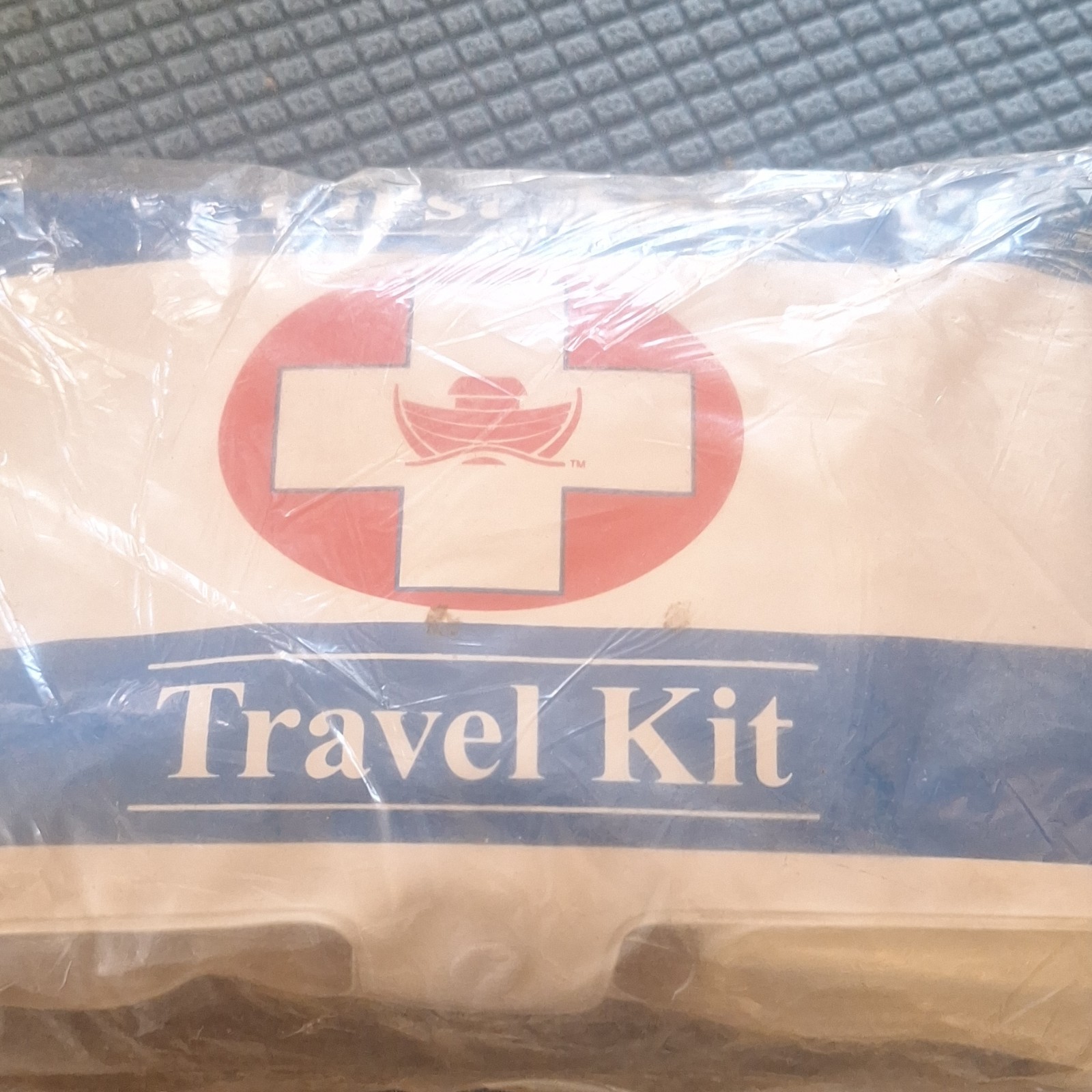 Portable Travel First Aid Kit with Carrying Case, Bandages, Wipes, Cold Pack