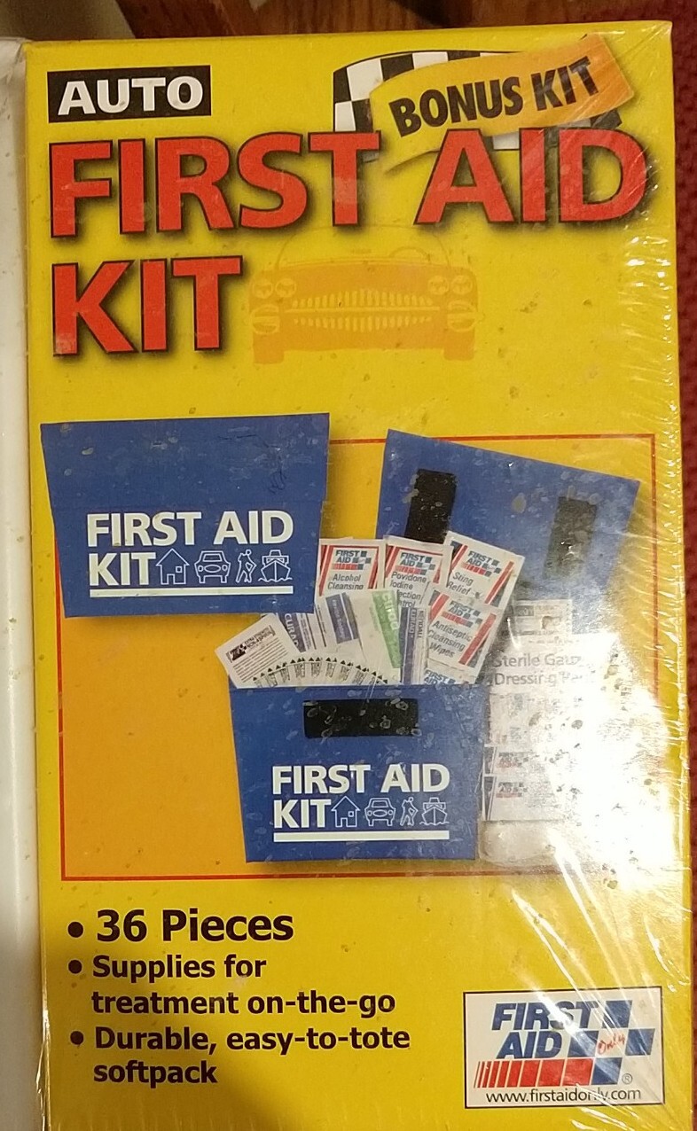 AMA First Aid Kit 155 pc with Bonus Auto 36-pc kit NEW