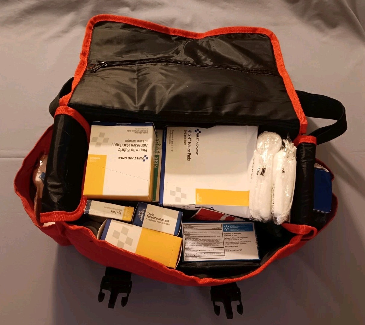 Fully Stocked First Responder Bag First Aid Kit