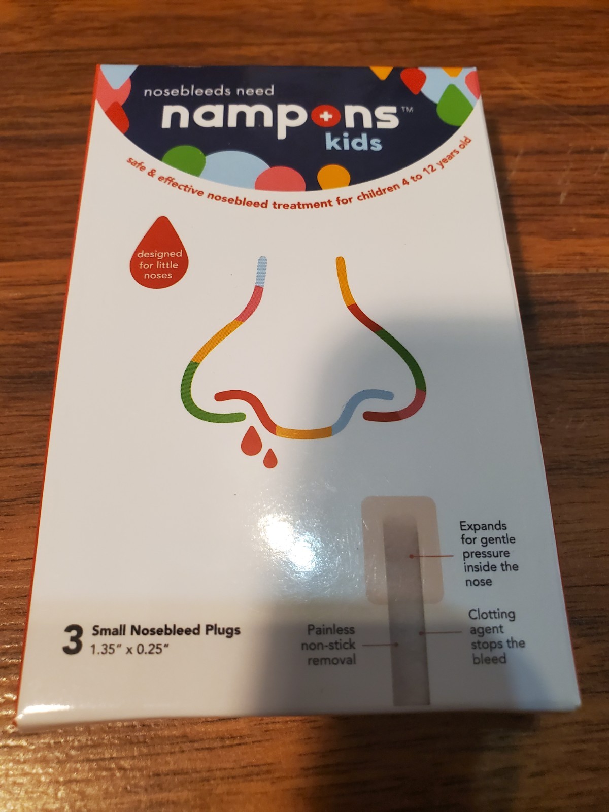 12-Pack Nampons Kids Stop Nosebleed Small