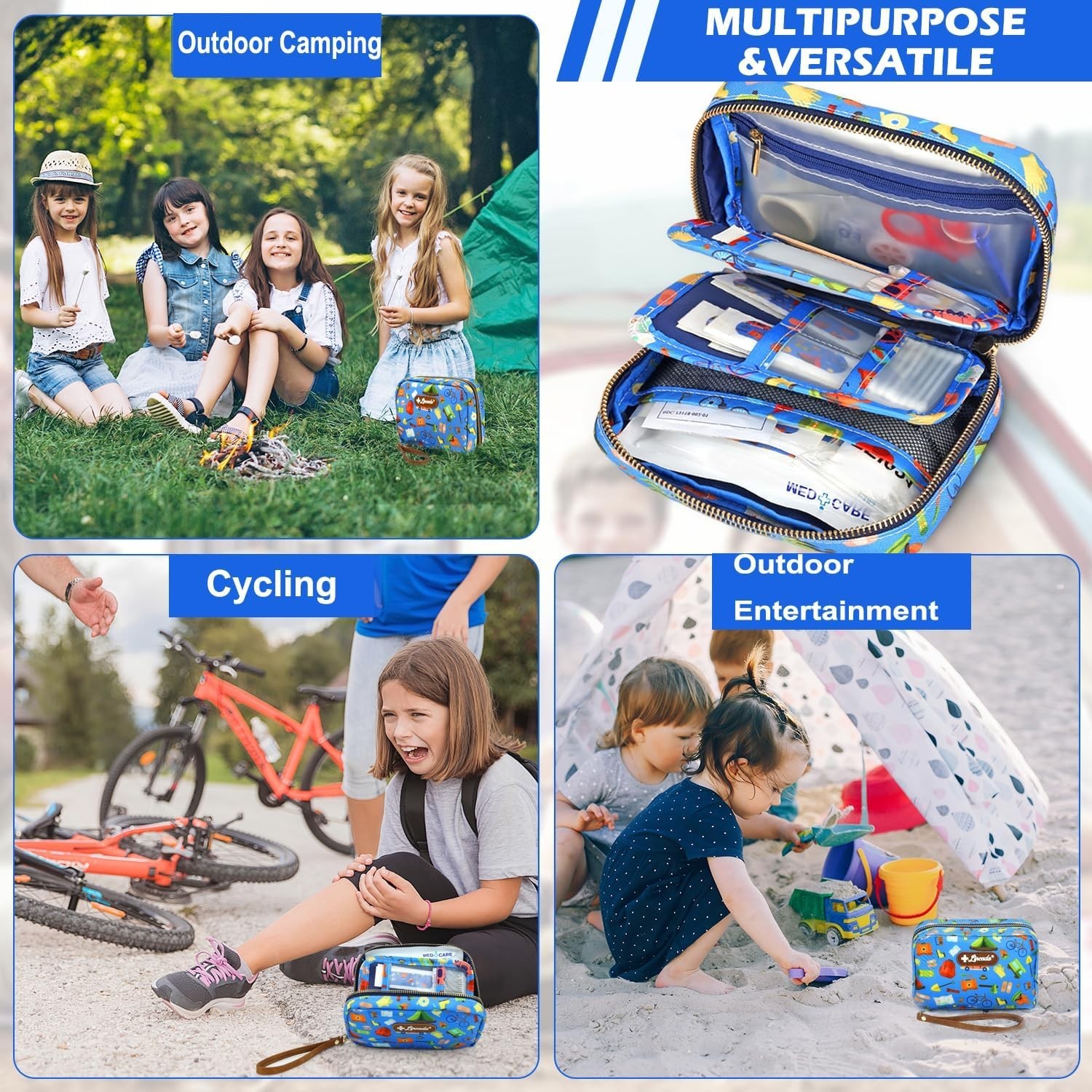 Versatile Travel First Aid Kit – 143 Essential Supplies for Home & Adventure