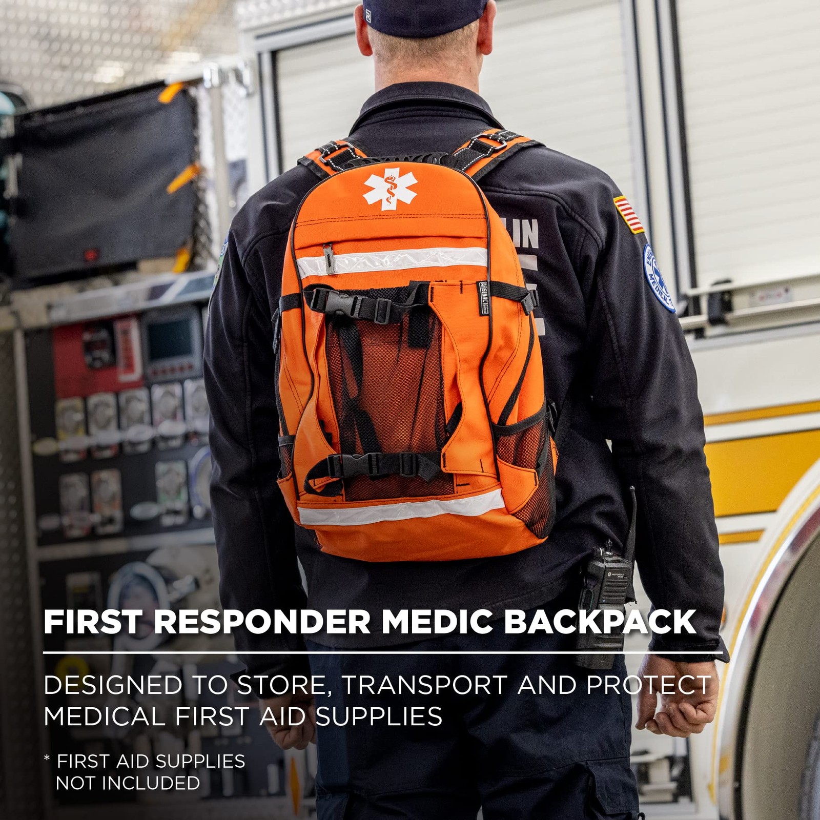 Medic First Responder Trauma Backpack 12x7x17.5in 600D Polyester – Durable