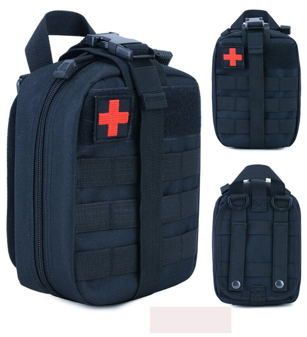 Tactical MOLLE Rip Away EMT Medical First Aid IFAK Pouch Utility Bag (Bag Only)