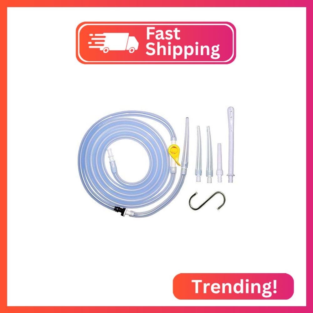 Enema-Bag/Bucket Kit Replacement Part, Silicone Enema Hose Accessories, Include