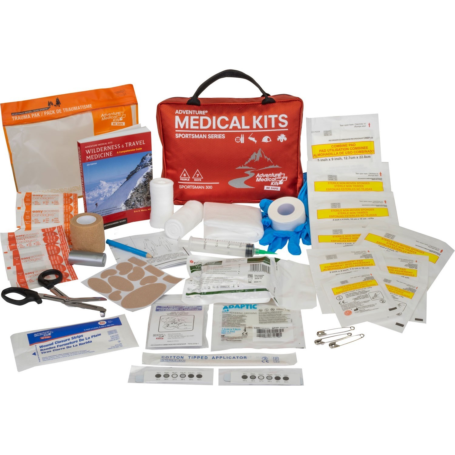 Adventure Medical Kits Sportsman 300 First Aid Kit, Up to 6 People #01050300