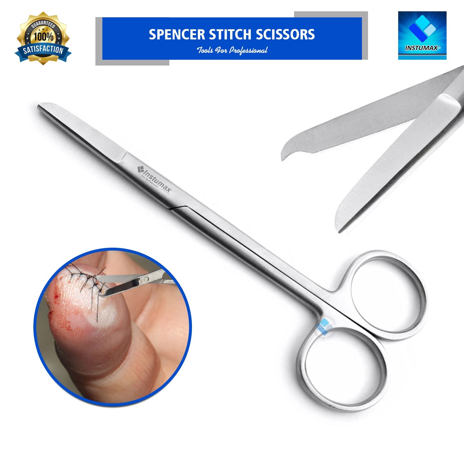 Stitch-Cutting Scissors Spencer LaGrange Scissors for Removing Sutures Stitches