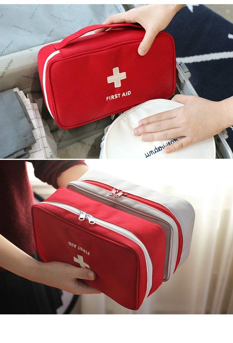 First Aid Bag – First Aid Kit Bag Empty for Home Outdoor Travel Camping Hikin…