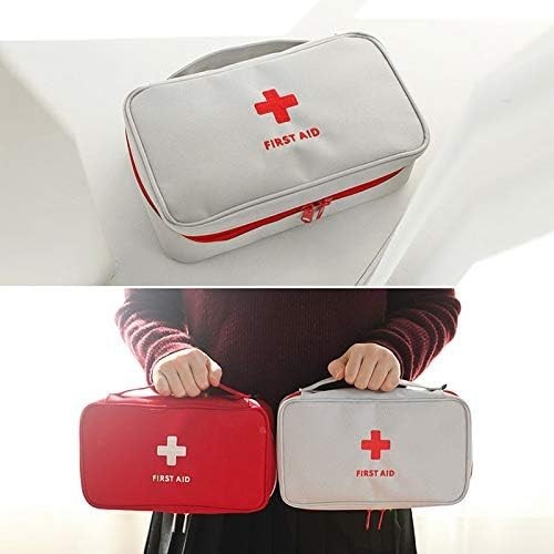 Portable Red First Aid Kit – Ideal Size for Cars, Bags, and Outdoor Adventures