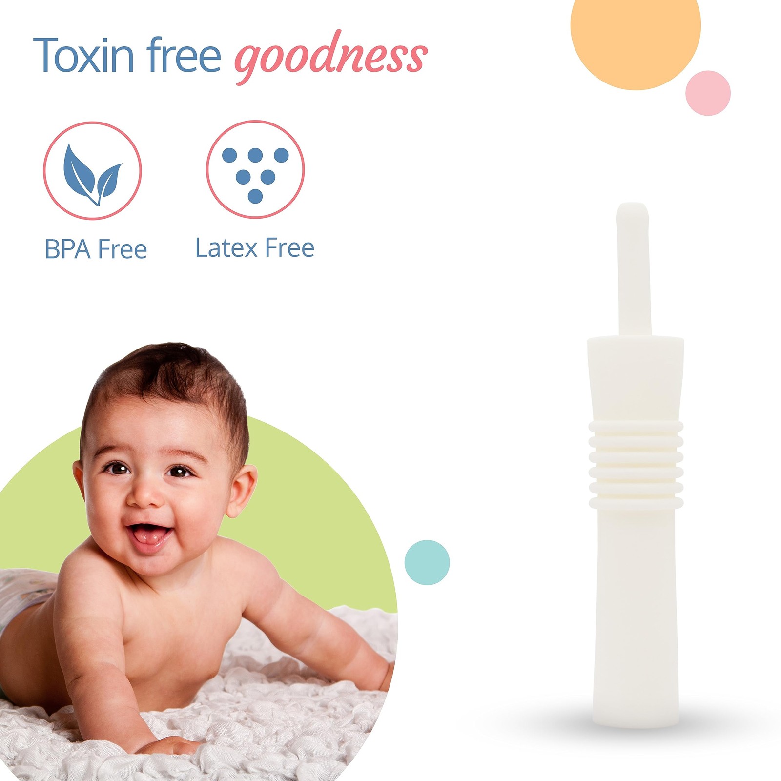 LuvLap WindEase Colic Reliever for Babies, 10 Pack, BPA & Latex Free