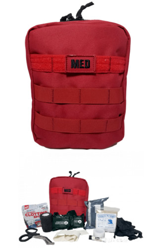 ELITE FIRST AID Military IFAK Kit FULLY-STOCKED Medic Trauma EMS Camp Hike Hunt