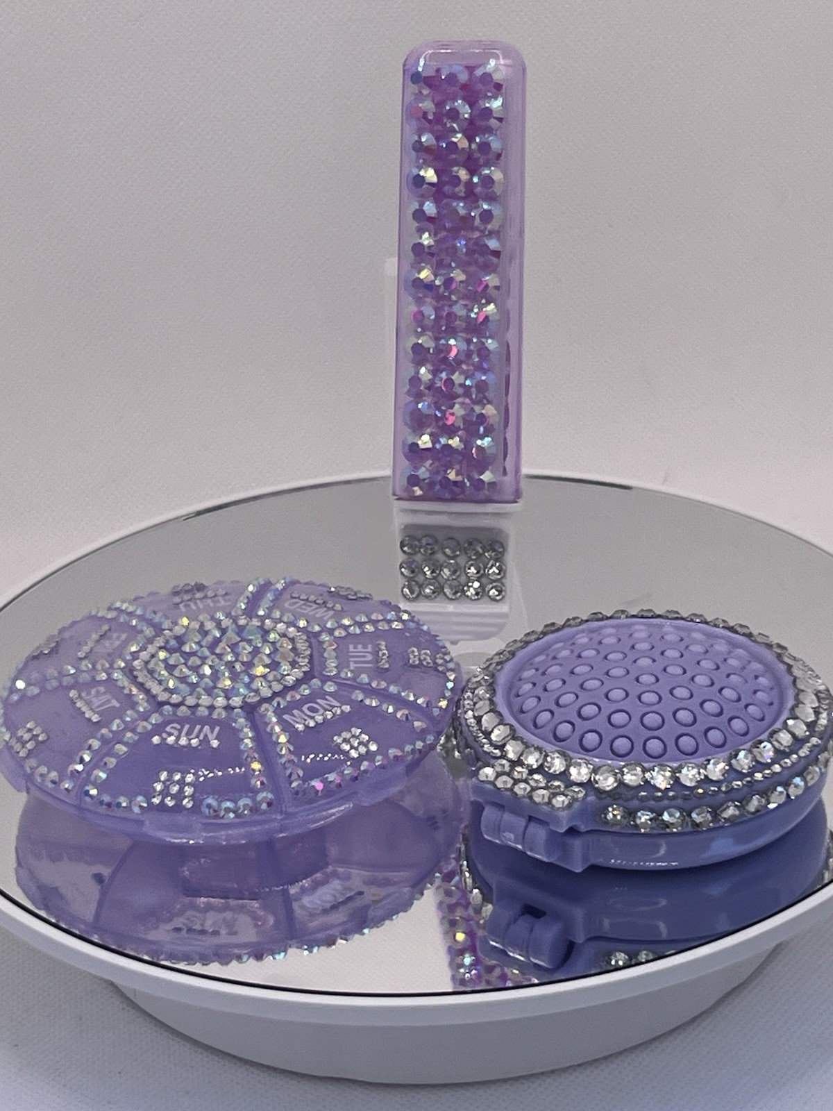 Handmade Purple Bling Emergency Travel Kit