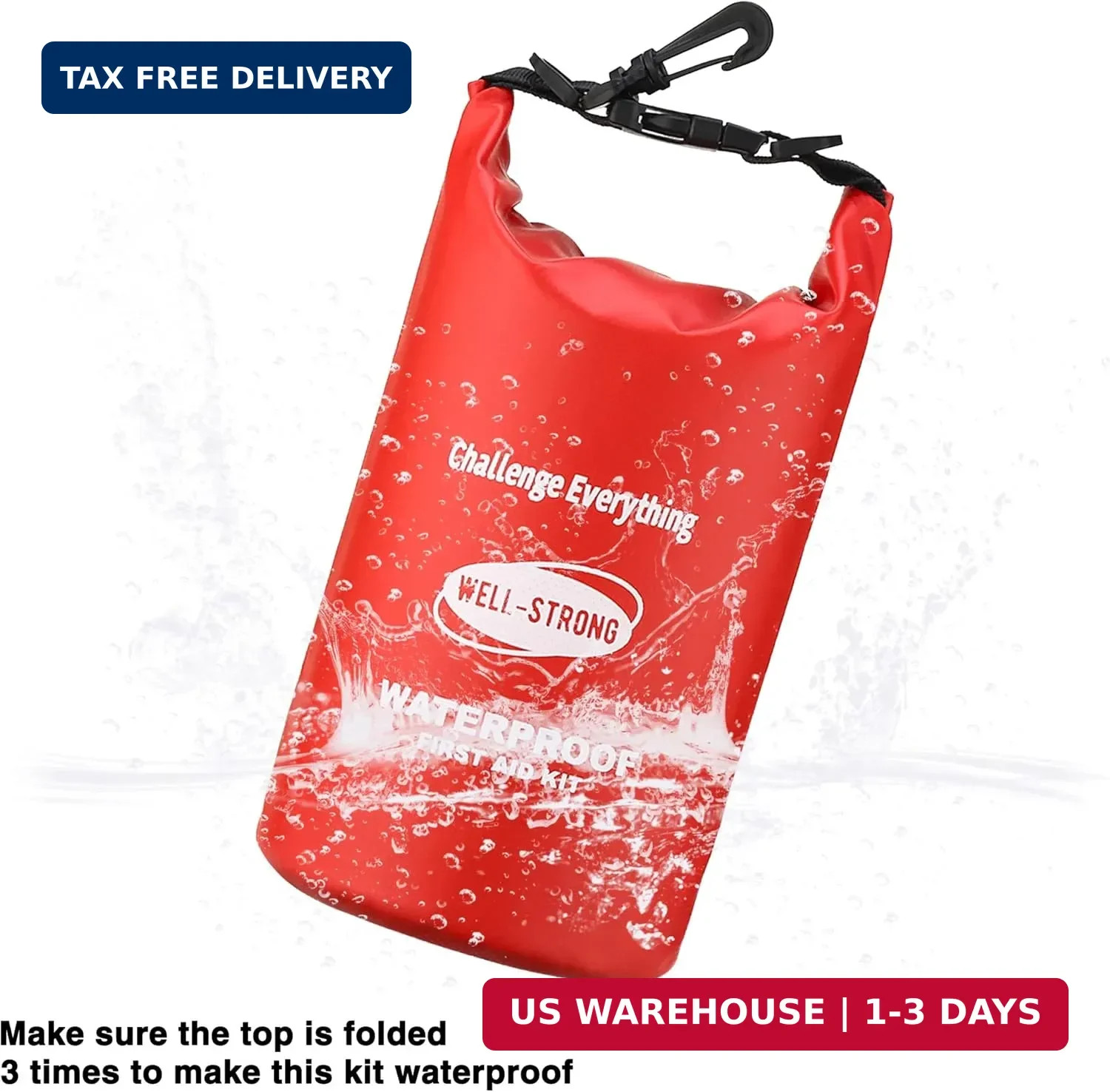 Emergency First Aid Kit for Boating & Marine Safety Waterproof Medical Supplies