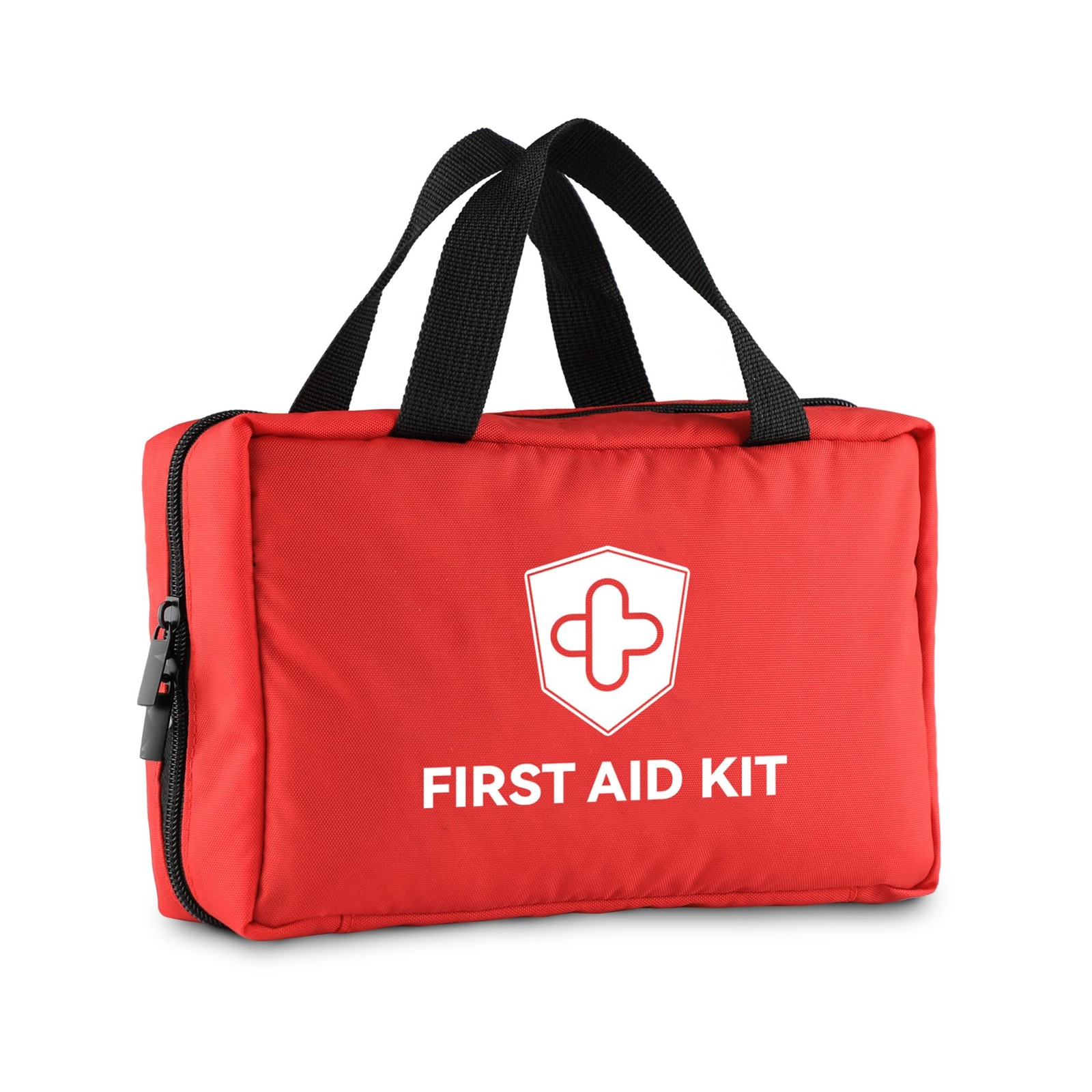 First Aid Kit – Trauma with Essential Emergency 220pcs, Bright Red