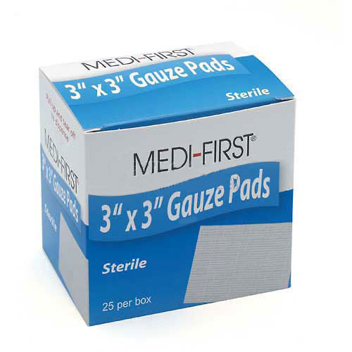 Medique 61273 Gauze Pads – Sterile 3" x 3" Pad 25/Box