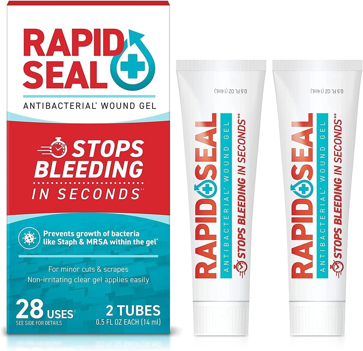 Sterile Wound Gel 2-Pack | Fast-Acting Bleeding Control for First Aid Needs
