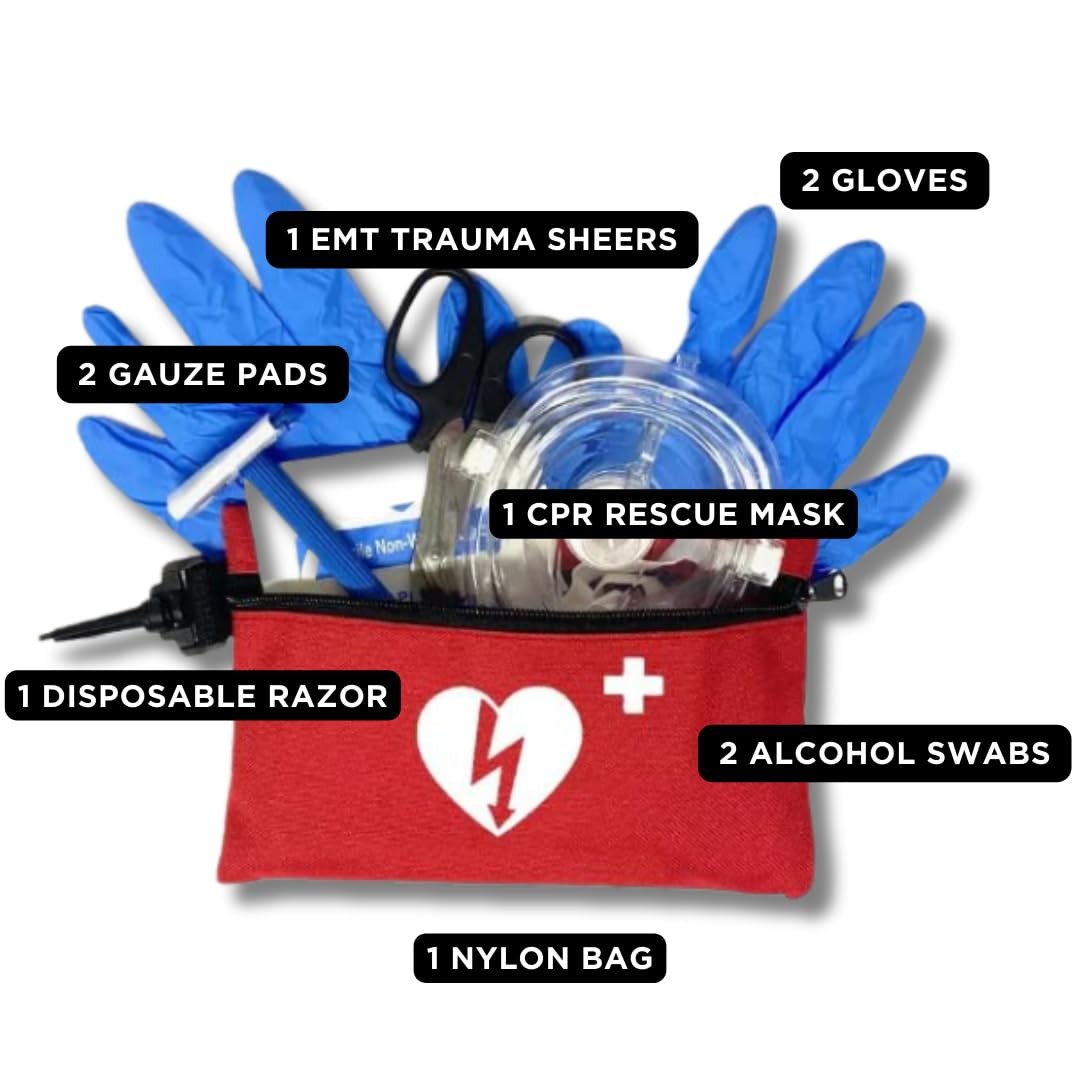 AED Response kit Small, Red